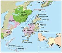 Map of Kodiak and area