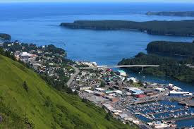 Town of Kodiak from Pillar Mtn.